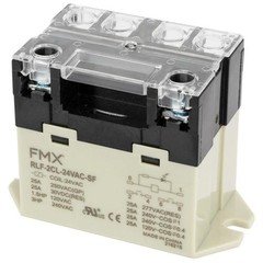 FMX RLF-2CL-24VAC-SF-10PK, Power Relay, DPST, 30A, 24V AC coil, 10pcs