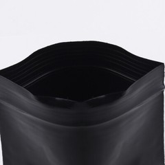 100 Flat Black Poly QuickQlick™ Bags Repacking Pouches w/ a Variety of Sizes