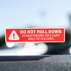 500Pcs Do Not Roll down Window Stickers, Removable Adhesive Warning Labels for A