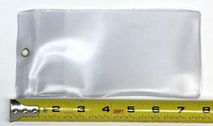 QTY CHOICE! NEW PLASTIC VINYL TAG PROTECTOR SIZE TP8 CARLTON BRASS GROMMET HR