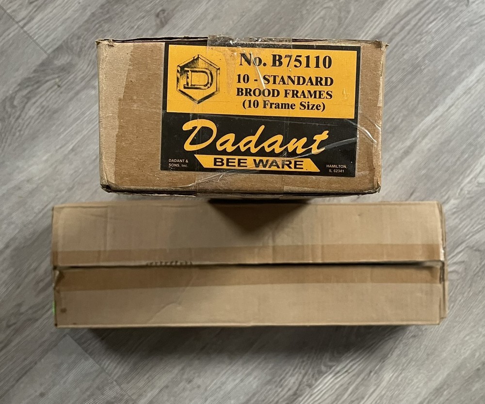 Lot Dadant Bee Ware B75110 Standard Brood Frames 10 Frame Size 15 Total NOS