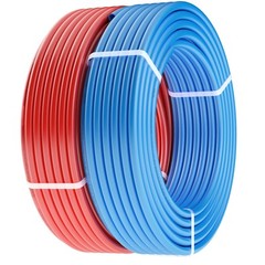 VEVOR 1/2” 2x100ft Blue & Red PEX-A Tubing/Pipe for Potable Water with Cutter