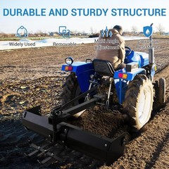 GRAVEE 42″ Tow Behind Box Scraper Steel Powder Coated Tractor Scraper with Blade