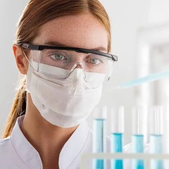 Safety Glasses Clear Anti-Fog & Anti-Scratch Work Lab Goggles Eye Protection