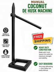 MANUAL EASY COCONUT HUSK REMOVER MACHINE TOOL 100% SAFETY FREE SHIPING WORLDWIDE