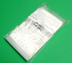 6″ x 9″ Zip Seal Lock Bags Poly Reclosable 2 Mil Clear 200 Zip Slide Lock Bag