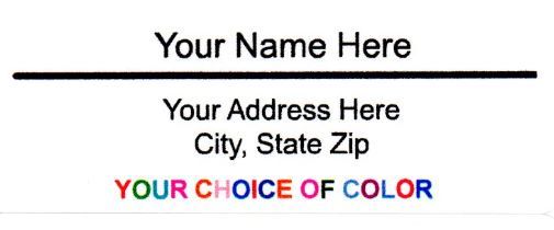 60 Pieces Return/Mailing Address labels 1″ x 2.625″ – Free USA Shipping