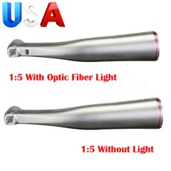 Dental NSK Style 1:5 Increasing Electric Fiber Optic LED Contra Angle Handpiece