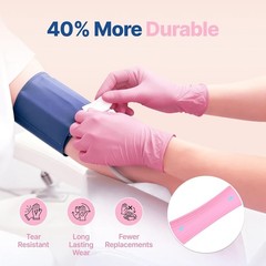 Nitrile Exam Gloves, 4-mil Medical Gloves Disposable Latex Free, Powder Free,…