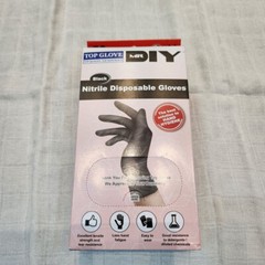 First Glove Black Industrial Disposable Nitrile Gloves Latex & Powder-Free