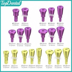NC/RC Dental Healing Abutment Closure Cap Bone Level Titanium Fits ITI Straumann