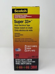 (10 PACK) 3M Scotch Super 33+ Vinyl Electrical Tape 06133 I 3/4″X 52FT