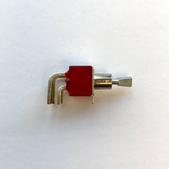 C&K 7201 DPDT, ON-NONE-ON, 5A 120VAC/28VDC Miniature Toggle Switch, 7201P4D9AQE