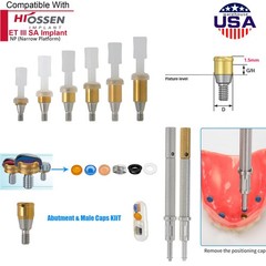 US Dental Locator Overdenture Abutment & Accessories Compatible Multiple Implant