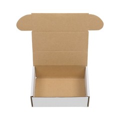 6x4x2” Shipping Boxes 50 Pack White Corrugated Cardboard Box Mailer Paper Boxes