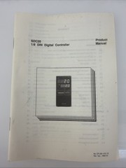 Product Manual Only 1/8 DIN SDC20 Digital Controller Original 1992 74 Page