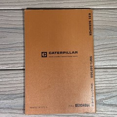 CAT Caterpillar 631 Scraper Parts Manual Book 56F1 56F568 Form UE034064 1967 OEM