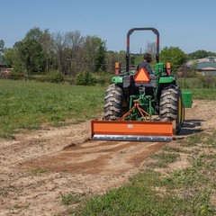 Titan Attachments 3 Point 6FT Rear Box Blade Scraper Grader, Cat 0 and 1