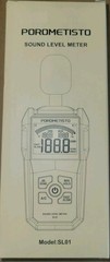 Porometisto Digital Sound Level Meter 30-130dB Range Noise Decibel Tester SL01