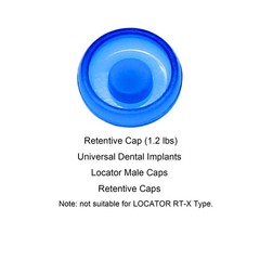 US Dental fit ZEST locator Male Cap Inserts Standard Angle Range 20°-1.2/2.4lbs