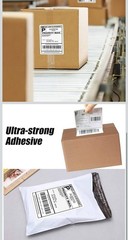 4″x6″ Fanfold Direct Thermal Shipping Labels for Zebra and Rollo 500 PCS