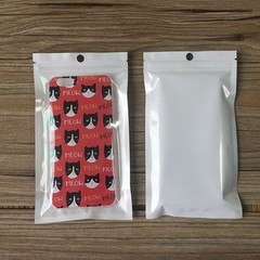 Seal White Clear Plastic Bags Resealable Hang Hole Pouch For Accessory