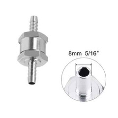 4 Pcs 8mm 5/16″ Fuel Non-Return One Way Check Valve Petrol Diesel Oil Aluminum