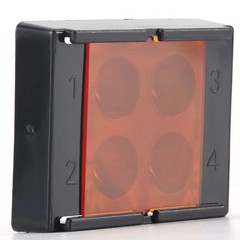 5Pcs Dental 4 Well with Light Shield Cover Palette Bonding Tray Mixing Wells