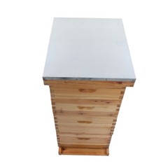 4 Layer 10 Frame Bee Hive Beeswax Coated Includes Beehive Frames and Foundations