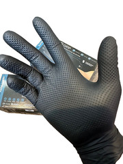 Diamond Grip 8MIL Nitrile Gloves – Black, SIZE: SMALL (Pack of 100)