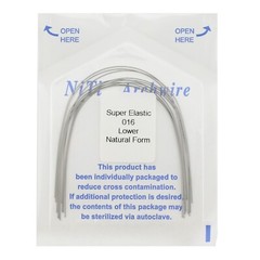 Dental Orthodontic Arch Wire Niti Super Elastic Round Rectangular Ovoid Natural