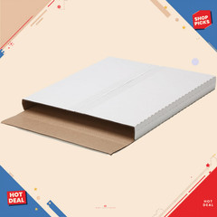 100 Pack LP Record Mailer Boxes 12.5×12.5x1in Adjustable Album Shipping Boxes