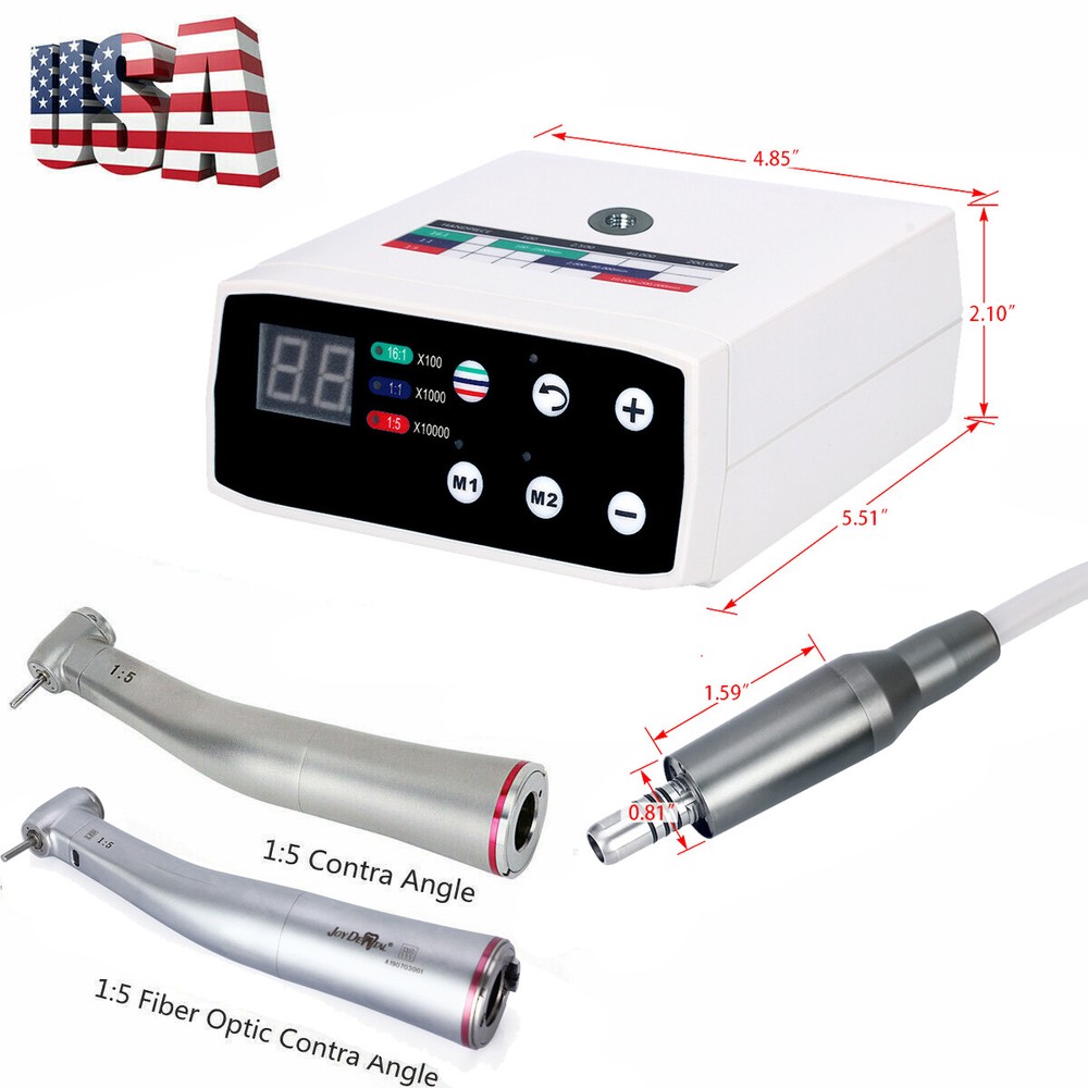 NSK Style Dental LED Brushless Electric Micro Motor /1:5 Increasing Handpiece