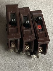 Wadsworth A120NI 20 Amp 1 Pole 1P Type A Metal FOOT Breaker A120N A120