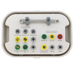 Implant Fixture & Fractured Screw Removal Kit Drill Bar Tap MCT FSRK-02 HeaNeam