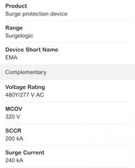 Square D SSP04EMA24 Surge Protective Device 480y/277v 50/60Hz *NEW IN BOX!!!*