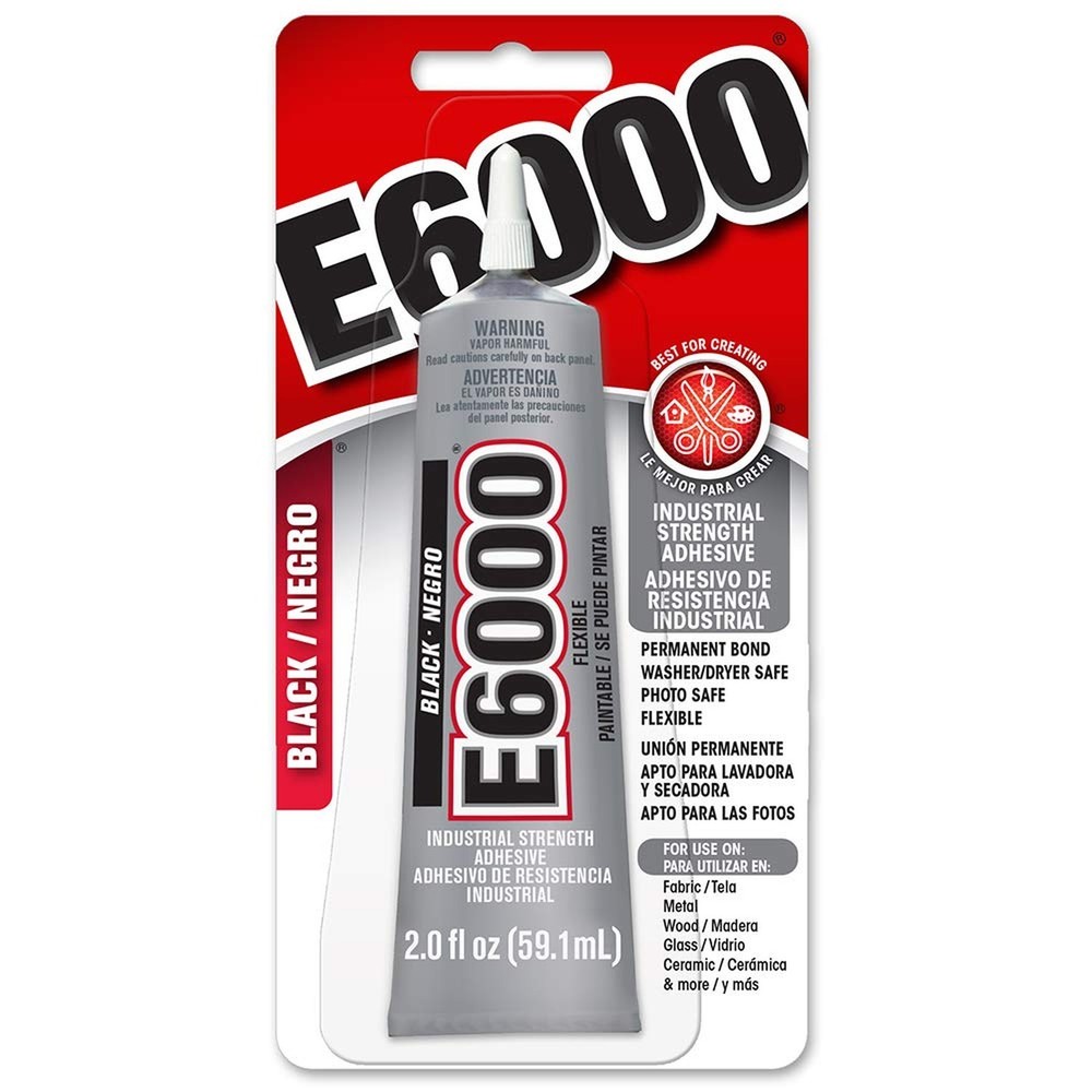 E6000® 237039 Multipurpose Adhesive, Black, 2 oz 2 fluid ounces