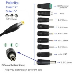 Adjustable Voltage 3 to 24V AC/DC Switch Power Supply Adapter with LED Display