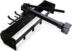 Tow Behind Box Scraper Lawn Tractor Attachments for ATV UTV Tractor Mower Black