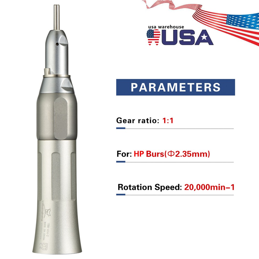 NSK Style Dental Low Speed Handpiece Contra Angle Straight Air Motor 2/4H YX4