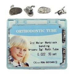 tubos de ortodoncia Dental Orthodontic Molar Tubes Buccal Tube Roth MBT 022 1st