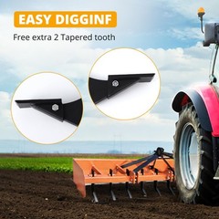 5pcs Box Blade Shank, 16” Ripper Shank 3 Holes Box Scraper Shank Teeth and Pins