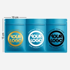 3.5g Custom Print Pouch Foil Mylar Zip Seal Smell Proof Resealable Matte 4 x 6″