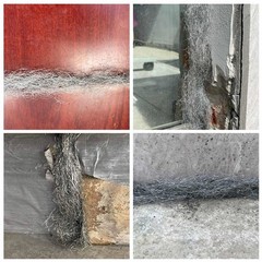 Steel Wool Fill Fabric 78 Feet Block Holes Cracks Vents Garden Garage 6 Rolls