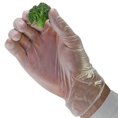 1000 Count Lightly Powdered Clear VINYL GLOVES SMALL (Full Case 10 boxes of 100)