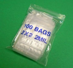 5,000 Plastic Bags 2×2 Zip Seal Lock 2mil Clear Reclosable 2 x 2″ Zip Locking