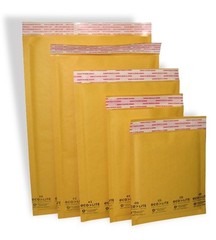 25 #0 6.5×10” Ecolite Kraft Bubble Mailers Padded Envelopes CD DVD – TheBoxery