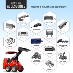 HUAYEE Mini Excavator HY12C Tracked Digger Free Ship