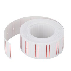 30 Rolls 600/Roll White Red Line Price Gun Paper Tag Labels for MX 5500 w/ 3 ink