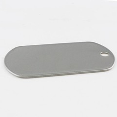 100PCS Blank Bulk Dog Tags for Stamping Engraving Shiny Stainless Steel Milit…